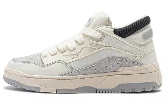 Кроссовки LINING Wave Lifestyle Shoes Men Mid-top, белый/серый