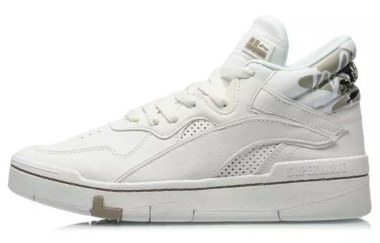 Кроссовки Lining Wave Skateboarding Mid-top AGCQ204-1, белый