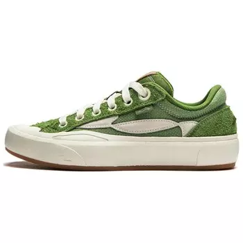 Кроссовки LINING Wave Skateboarding Shoes Women's Low-top Green/White, зеленый