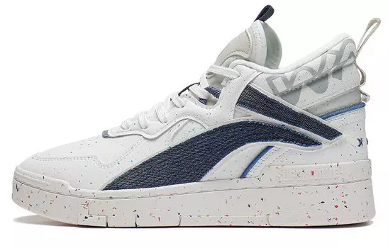 Кроссовки LINING Wave Skateboarding Shoes Women's Mid-top White, белый