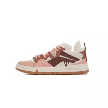 Кроссовки LINING Wave Skateboarding Shoes Women's Low-top Pink, белый