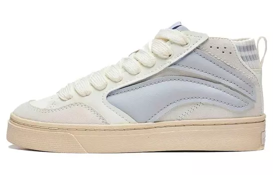 Кроссовки LINING Wave Skateboarding Shoes Women's Mid-top White/Purple, фиолетовый