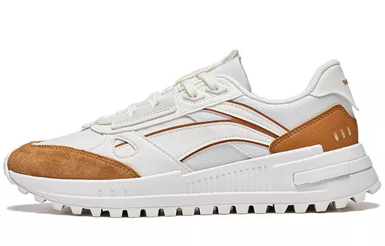 Кроссовки LINING Wind Rider 2.0 Lifestyle Shoes Men Low-top Cloudy White/blazing Yellow, желтый