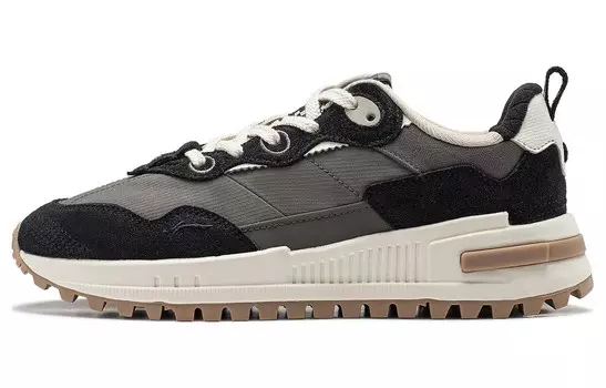 Кроссовки LINING Wind Rider 2.0 Lifestyle Shoes Women's Low-top Gray, черный