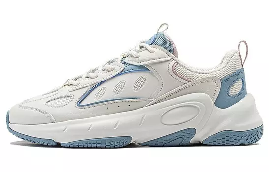 Кроссовки LINING Wing Wind Lifestyle Shoes Women's Low-top White, белый/синий