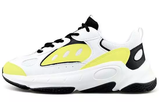 Кроссовки LINING Wing Wind Lifestyle Shoes Women's Low-top Black/White/Yellow, белый