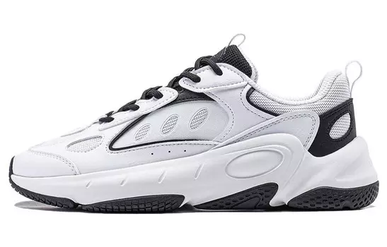 Кроссовки LINING Wing Wind Lifestyle Shoes Women's Low-top Black/White, черный/белый