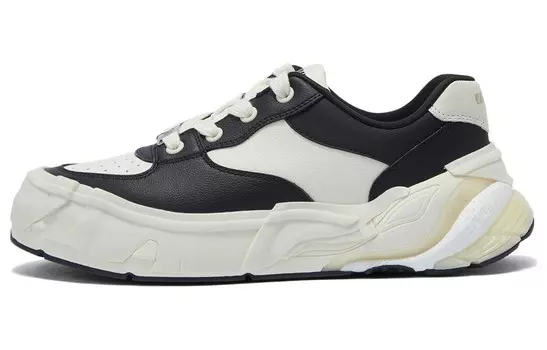 Кроссовки LiNing Wuji Skateboarding Shoes Men Low-top Black, черный