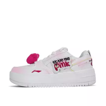 Кроссовки LINING X Disney Skateboarding Shoes Women's Low-top White, белый