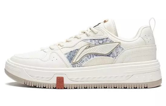 Кроссовки Lining Xingchuan Skateboarding Low-top, белый/серебристый