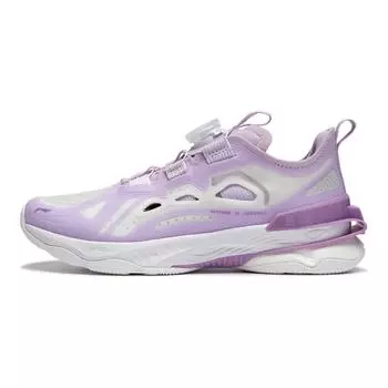 Кроссовки LINING YOUNG Kids Lifestyle Shoes GS Low-top Lilac Purple/White, сиреневый/фиолетовый/белый