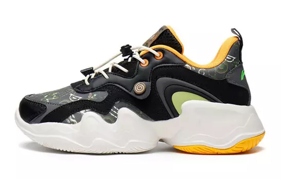 Кроссовки LINING YOUNG Kids Lifestyle Shoes GS Low-top Black/haze Gray Camouflage