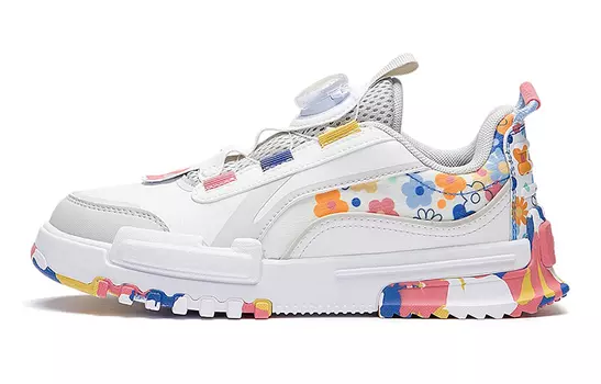 Кроссовки LINING YOUNG Kids Lifestyle Shoes GS Low-top Standard White/Antarctic Gray Camouflage