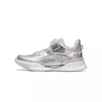Кроссовки LINING YOUNG Kids Lifestyle Shoes GS Low-top Standard White/silver, серебряный