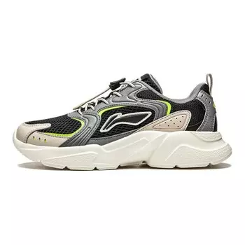 Кроссовки LINING YOUNG Kids Lifestyle Shoes Kids Low-top Black/silver, черный/серебряный