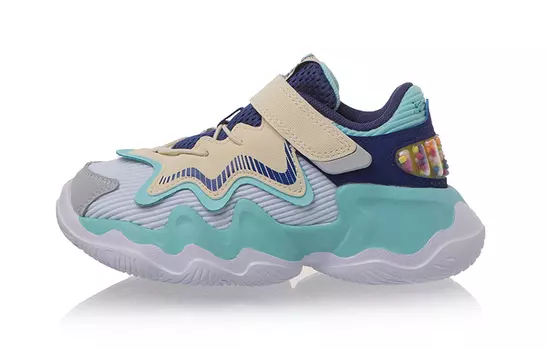 Кроссовки LINING YOUNG Kids Lifestyle Shoes PS Low-top Standard White/dark Royal Blue