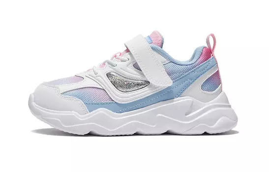 Кроссовки LINING YOUNG Kids Lifestyle Shoes PS Low-top Standard White / New Aurora Blue