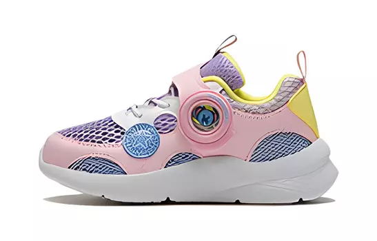 Кроссовки LINING YOUNG Kids Lifestyle Shoes PS Low-top Morning Light Pink/light Blue/tender Yellow