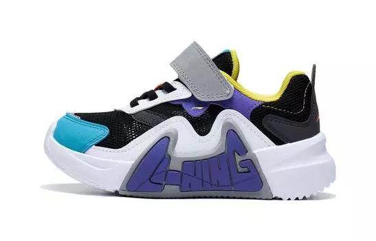 Кроссовки LINING YOUNG Kids Lifestyle Shoes PS Low-top Black/white/purple