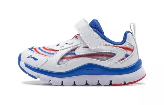 Кроссовки LINING YOUNG Kids Lifestyle Shoes PS Low-top White/Blue, белый/синий