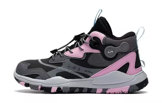 Кроссовки LINING YOUNG Kids Outdoor Shoes GS Mid-top Black Ash Powder