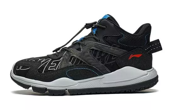 Кроссовки LINING YOUNG Kids Outdoor Shoes GS Mid-top Black, черный