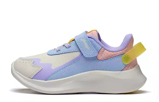 Кроссовки LINING YOUNG Sports Life Collection Kids Lifestyle Shoes Kids Low-top Custard Grey/light Navel Blue/orange Pink