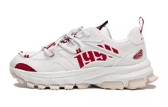 Кроссовки LINING YOUNG Sports Life Collection Kids Lifestyle Shoes GS Low-top Standard White/bull Red, красный