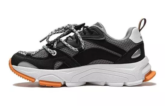 Кроссовки LINING YOUNG Sports Life Collection Kids Lifestyle Shoes GS Mid-top Gray/Black, черный