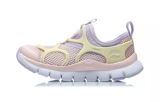 Кроссовки LINING YOUNG Sports Life Collection Kids Lifestyle Shoes PS Low-top Light Pink/lilac Purple/light Oil Yellow