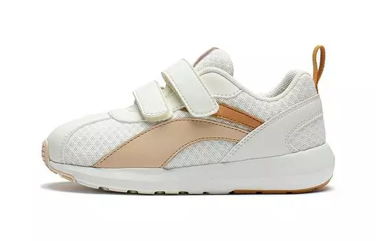 Кроссовки LINING YOUNG Sports Life Collection Kids Lifestyle Shoes PS Low-top Off-white / Light Sand Orange, белый/оранжевый