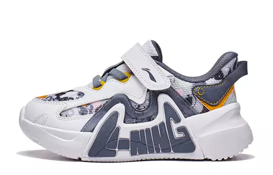 Кроссовки LINING YOUNG Sports Life Collection Kids Lifestyle Shoes Kids Low-top White/Blue, белый/синий