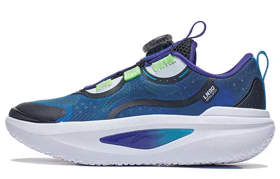 Кроссовки LINING YOUNG Sports Life Collection Kids Lifestyle Shoes GS Low-top Xinjiang Blue/black, красный