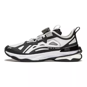 Кроссовки LINING YOUNG Stream Fireflies Kids Lifestyle Shoes GS Low-top Black/White, черный/белый