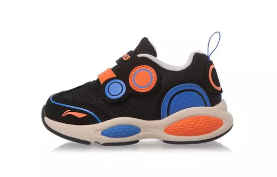 Кроссовки LINING YOUNG Toddler Shoes TD Low-top Black/Blue