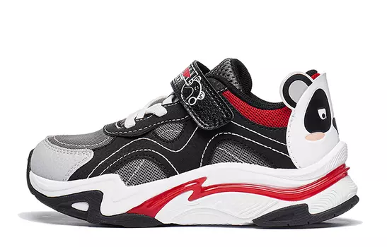 Кроссовки LINING YOUNG Yunchuan Kids Lifestyle Shoes Kids Low-top Soot Ink/black, красный