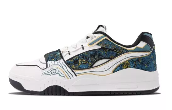 Кроссовки LINING Yuebai Skateboarding Shoes Men Low-top White And Green, белый
