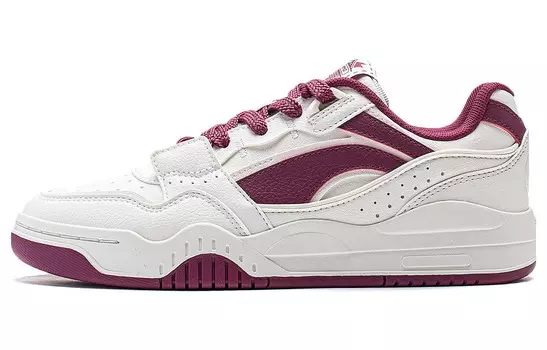 Кроссовки LINING Yuebai Skateboarding Shoes Women's Low-top White, красный