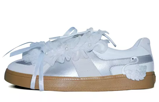 Кроссовки LINING Yunchuan Skateboarding Shoes Men Low-top Beige, белый