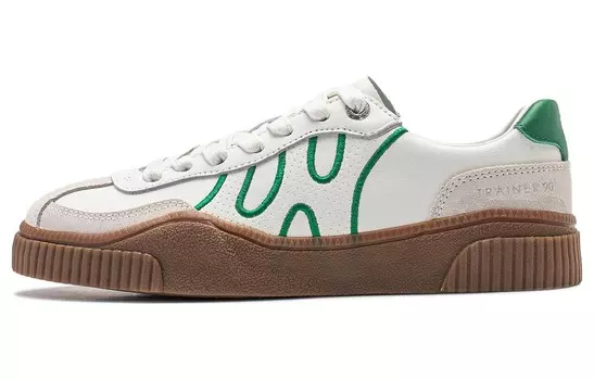 Кроссовки LINING Yunchuan Skateboarding Shoes Women's Low-top, зеленый