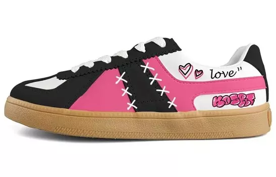 Кроссовки LINING Yunchuan Skateboarding Shoes Women's Low-top Pink, черный