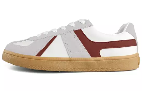 Кроссовки LINING Yunchuan Skateboarding Shoes Women's Low-top White, красный