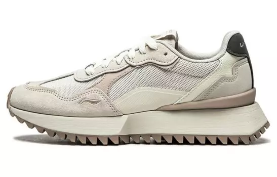 Кроссовки LINING Zaiwu Lifestyle Shoes Women's Low-top Pearl White / Wind Chime Gray / Stone Nirvana Gray, белый