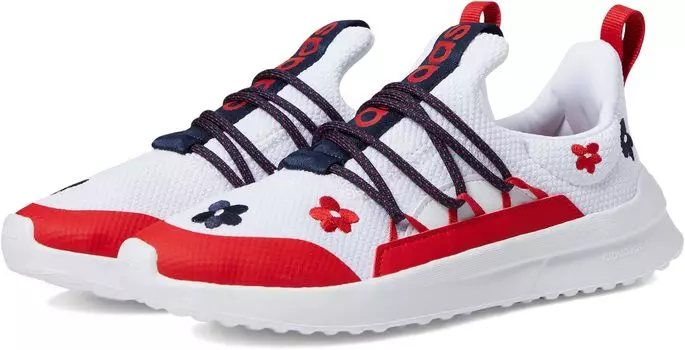 Кроссовки Lite Racer Adapt 5.0 Running Shoes adidas, цвет White/White/Scarlet Red