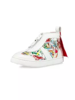 Кроссовки Little Kid's & Kid's Pat Comics Christian Louboutin, разноцветный