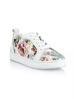 Кроссовки Little Kid's & Kid's Patent Comic Christian Louboutin, разноцветный