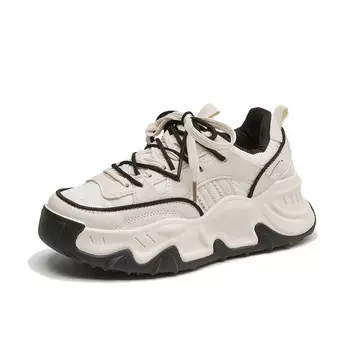 Кроссовки Little Red Man Chunky Sneakers Women's Low-top, бежевый