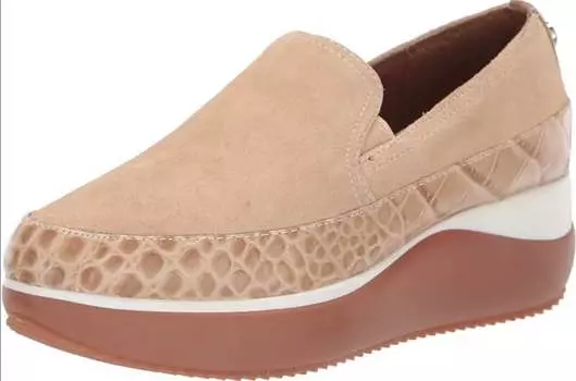 Кроссовки Lizzeecs из натуральной телячьей замши Donald Pliner, цвет natural calf suede