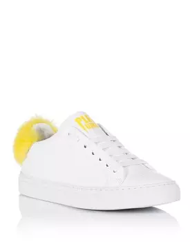 Кроссовки Lo-Top "Девичник" Philipp Plein, цвет White / Yellow