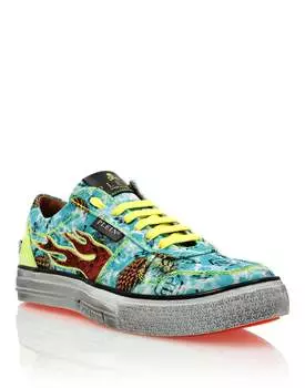 Кроссовки Lo-Top Flame PHILIPP PLEIN, мультиколор